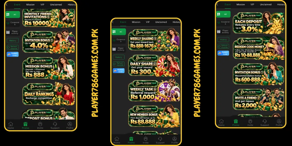 Player786 Bonuses