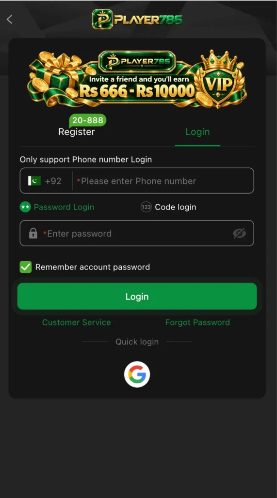 Player786 Logins